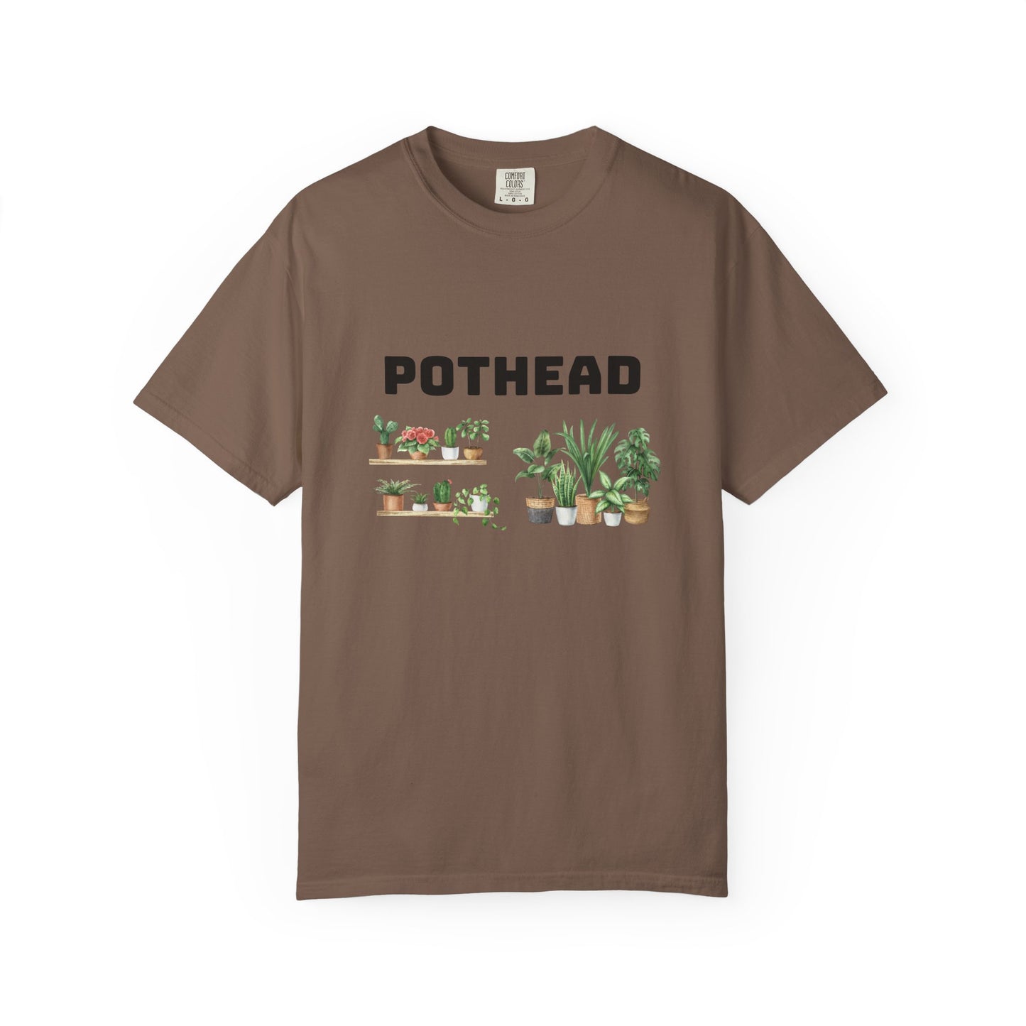 Pothead Graphic Tee, Plant Lover Unisex Shirt, Herb Enthusiast T-shirt, Botanical Print Top, Gardening Gift Apparel