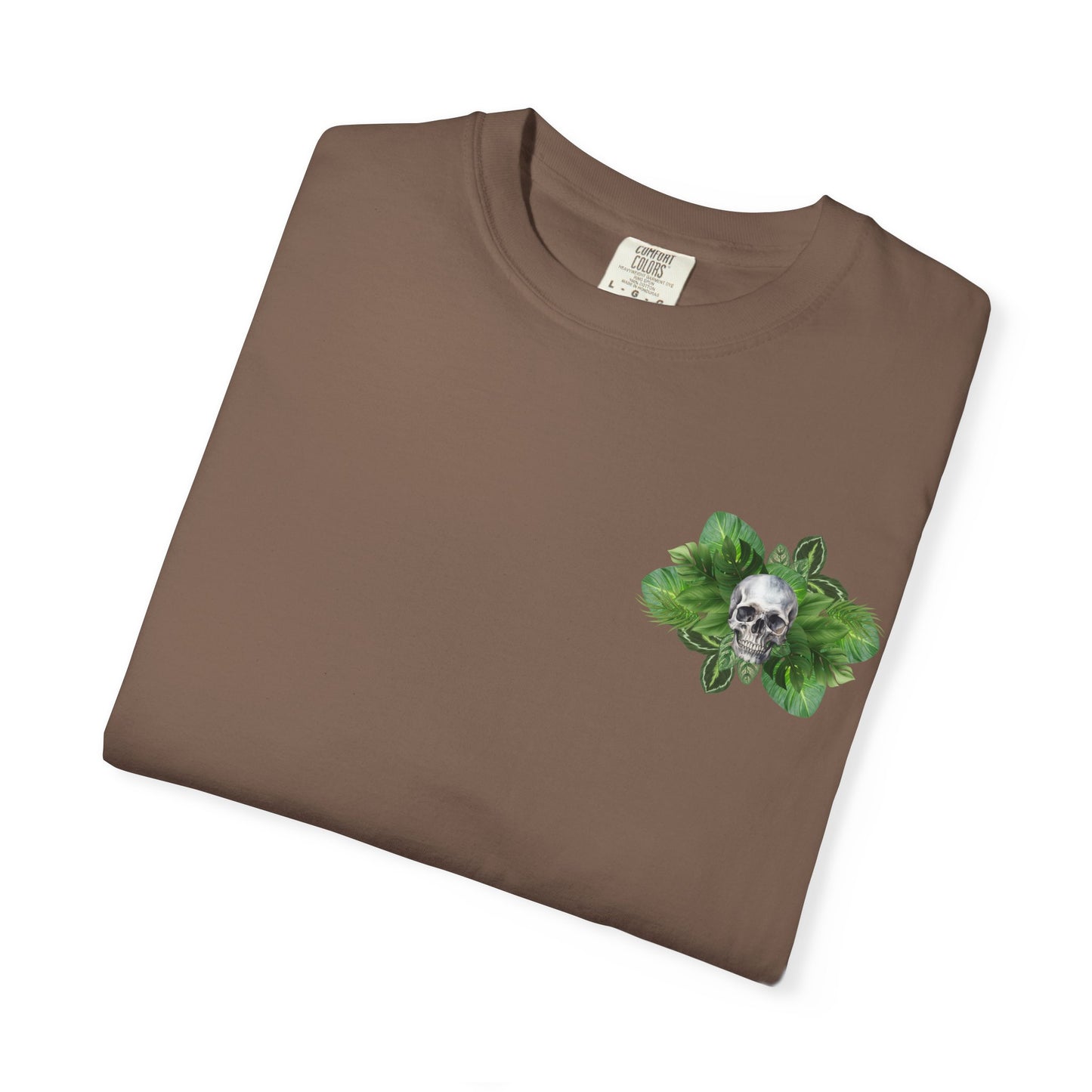Plant and Skull Graphic Tee, Plant Lover Unisex Shirt, Herb Enthusiast T-shirt, Botanical Print Top, Gardening Gift Apparel