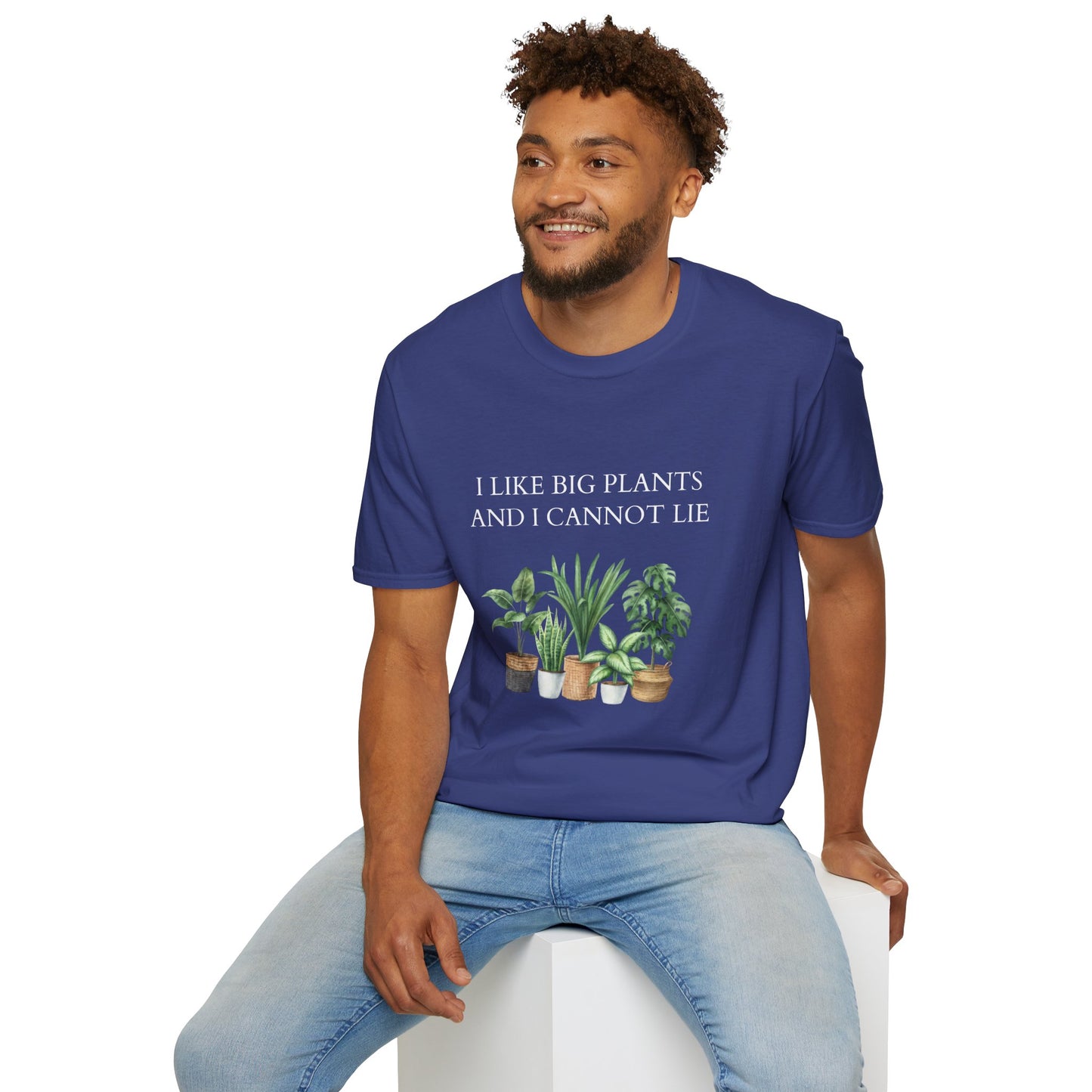 Plant Lover Unisex T-Shirt with Large Plant Graphics - Softstyle T-shirt.