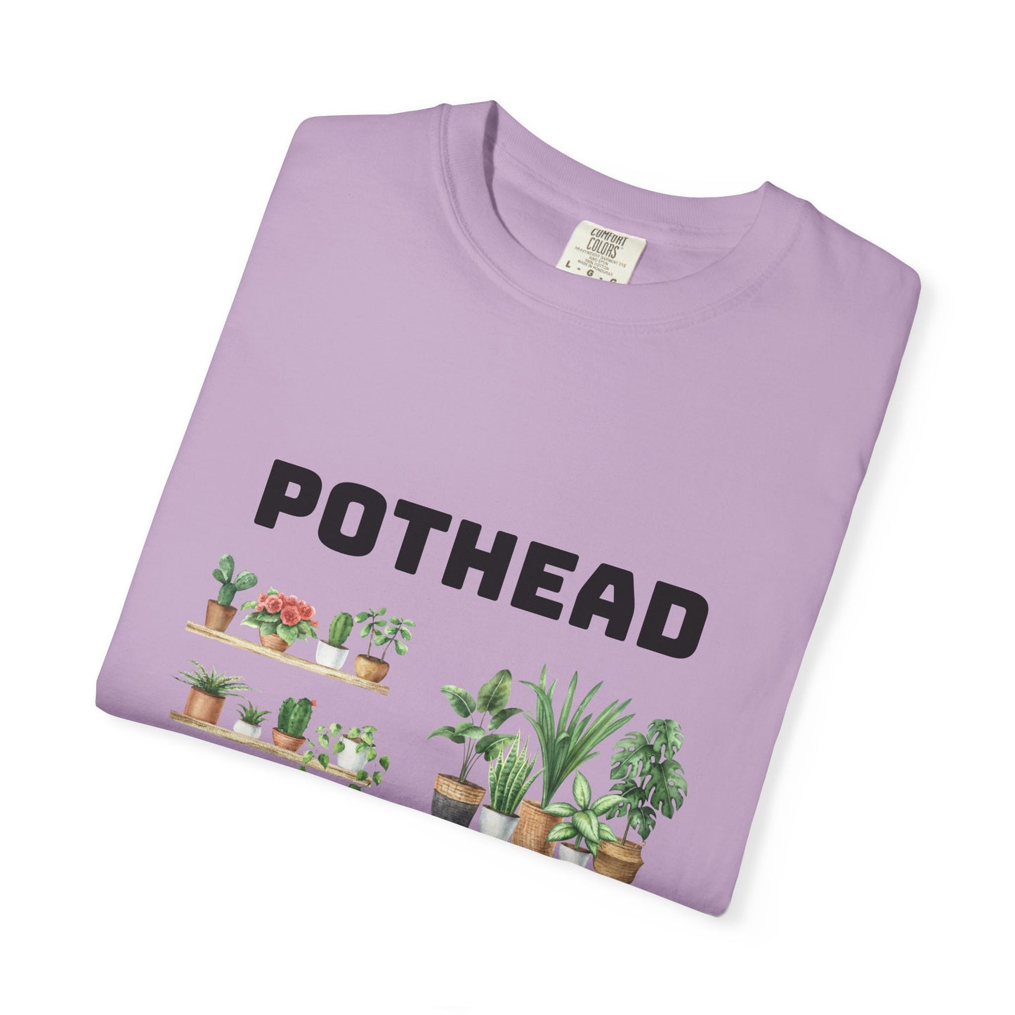 Pothead Graphic Tee, Plant Lover Unisex Shirt, Herb Enthusiast T-shirt, Botanical Print Top, Gardening Gift Apparel