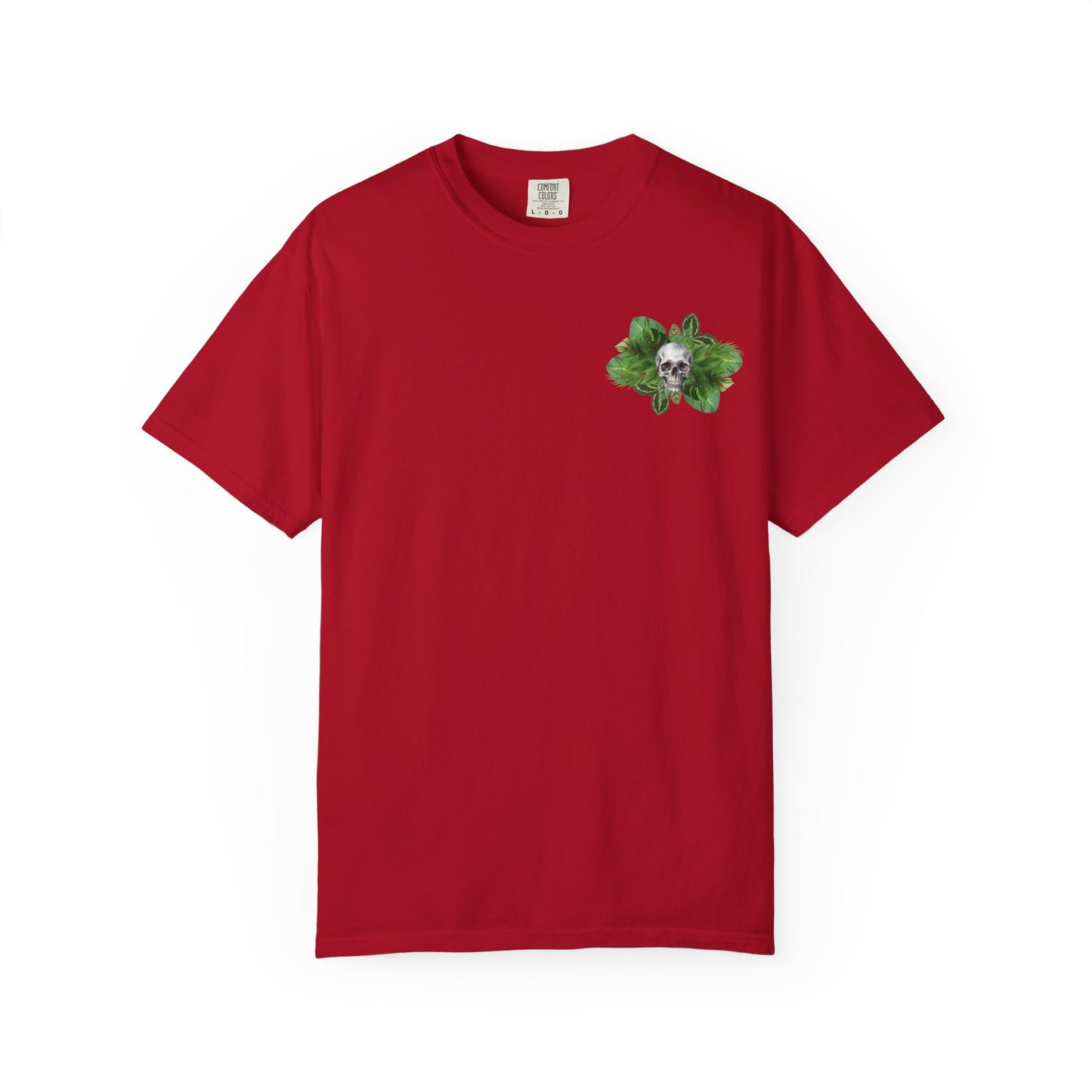 Plant and Skull Graphic Tee, Plant Lover Unisex Shirt, Herb Enthusiast T-shirt, Botanical Print Top, Gardening Gift Apparel