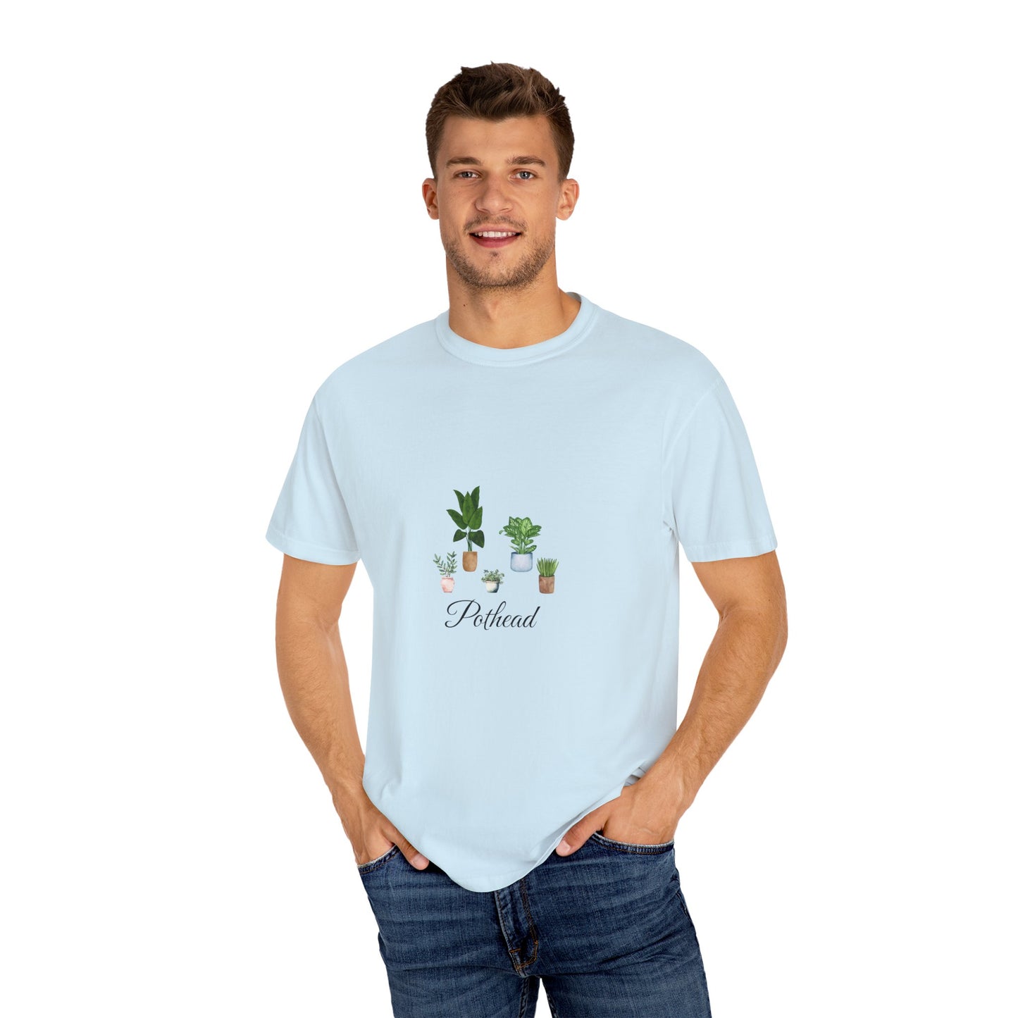 Planted Pots Pothead, Plant Lover Unisex Shirt, Herb Enthusiast T-shirt, Botanical Print Top, Gardening Gift Apparel