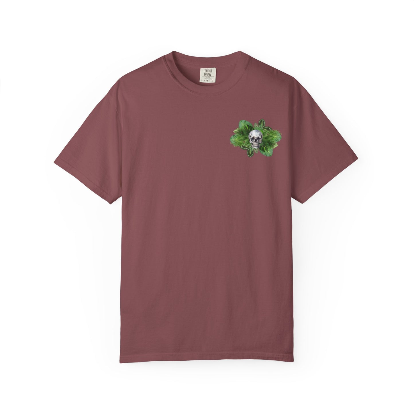 Plant and Skull Graphic Tee, Plant Lover Unisex Shirt, Herb Enthusiast T-shirt, Botanical Print Top, Gardening Gift Apparel