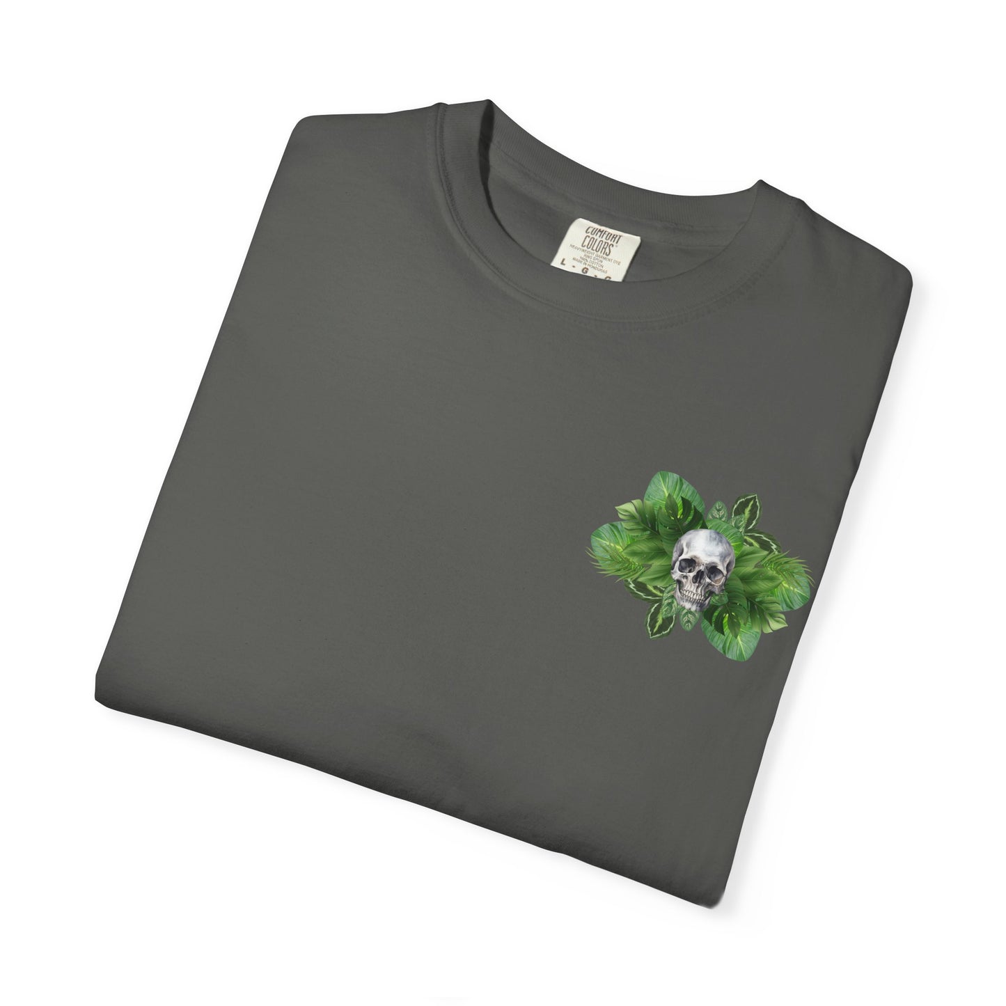 Plant and Skull Graphic Tee, Plant Lover Unisex Shirt, Herb Enthusiast T-shirt, Botanical Print Top, Gardening Gift Apparel