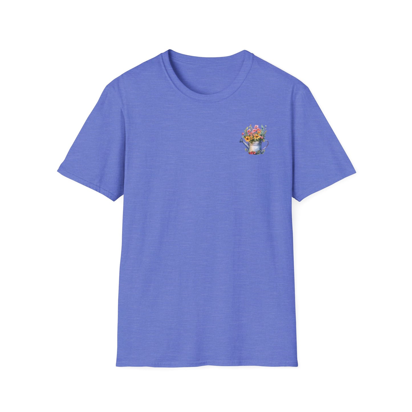 Cute Watering Can Floral Unisex T-Shirt, Gardening Gift, Spring Fashion, Botanical Tee, Birthday Present, Eco-Friendly Style