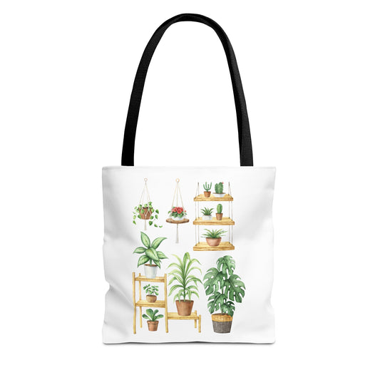 Botanical Plant Tote Bag - Eco-Friendly Shopping, Gift for Gardeners, Houseplant Lovers, Nature Lovers, Plant Decor