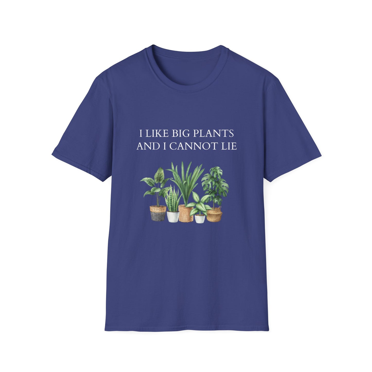 Plant Lover Unisex T-Shirt with Large Plant Graphics - Softstyle T-shirt.