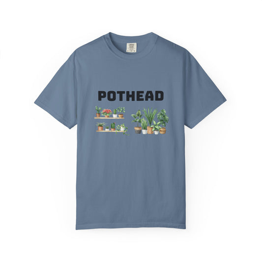 Pothead Graphic Tee, Plant Lover Unisex Shirt, Herb Enthusiast T-shirt, Botanical Print Top, Gardening Gift Apparel