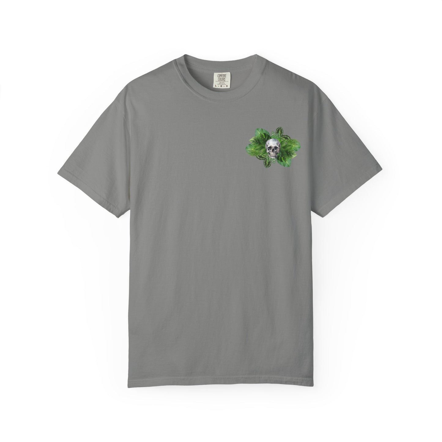 Plant and Skull Graphic Tee, Plant Lover Unisex Shirt, Herb Enthusiast T-shirt, Botanical Print Top, Gardening Gift Apparel