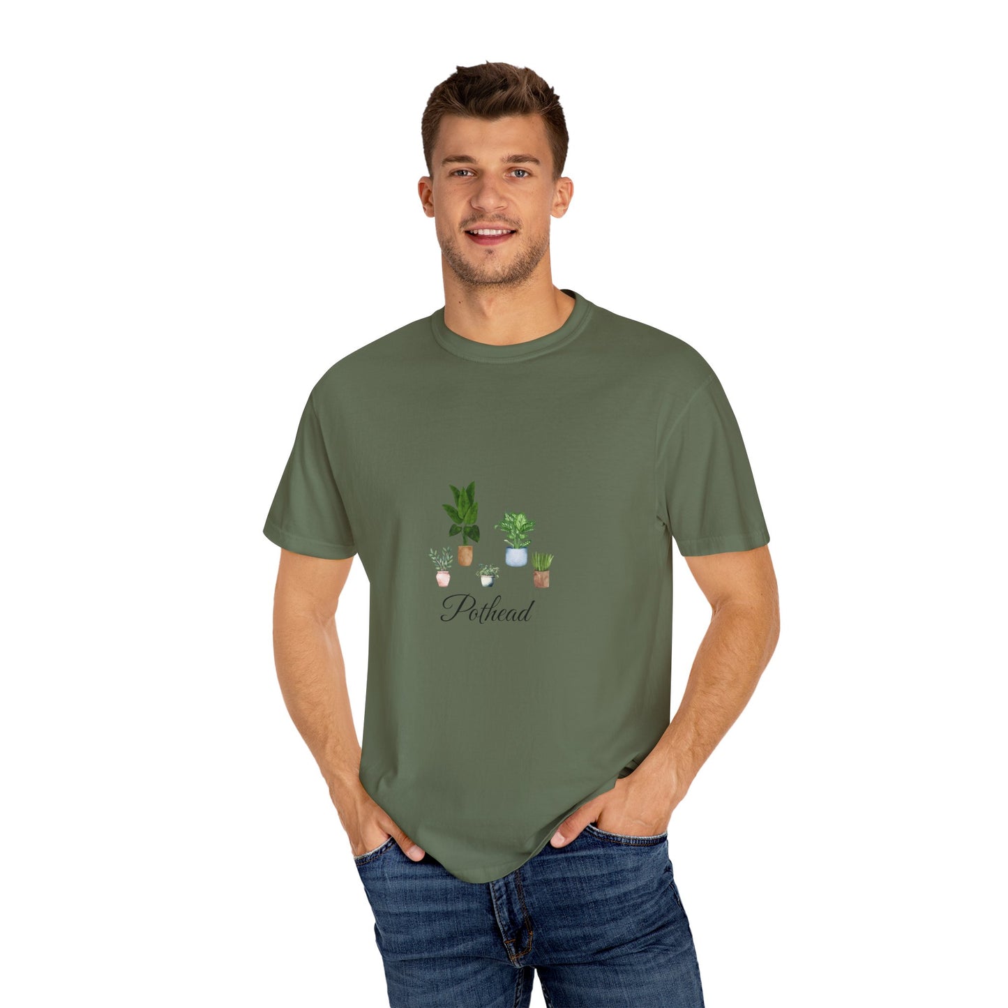 Planted Pots Pothead, Plant Lover Unisex Shirt, Herb Enthusiast T-shirt, Botanical Print Top, Gardening Gift Apparel