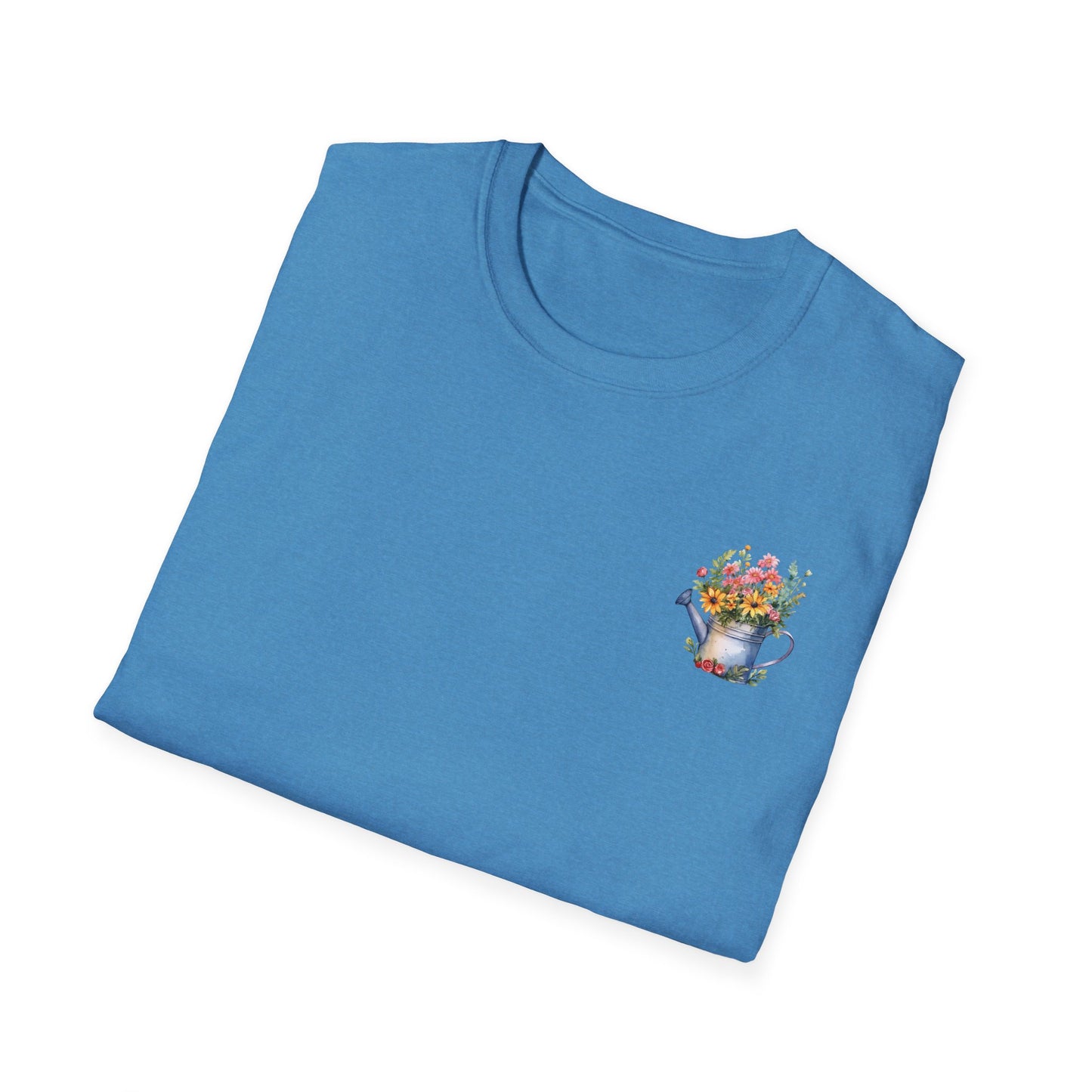 Cute Watering Can Floral Unisex T-Shirt, Gardening Gift, Spring Fashion, Botanical Tee, Birthday Present, Eco-Friendly Style